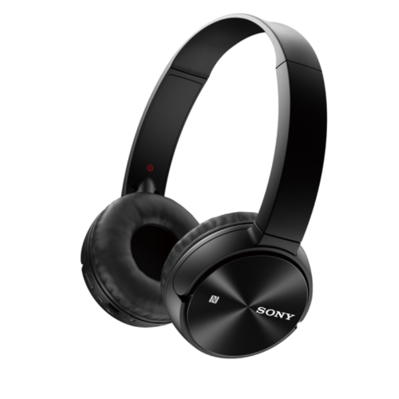 SONY Cuffie a padiglione Sony senza cavo con microfono nero